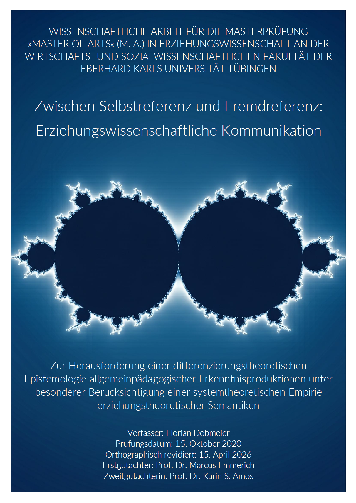 Cover Masterarbeit